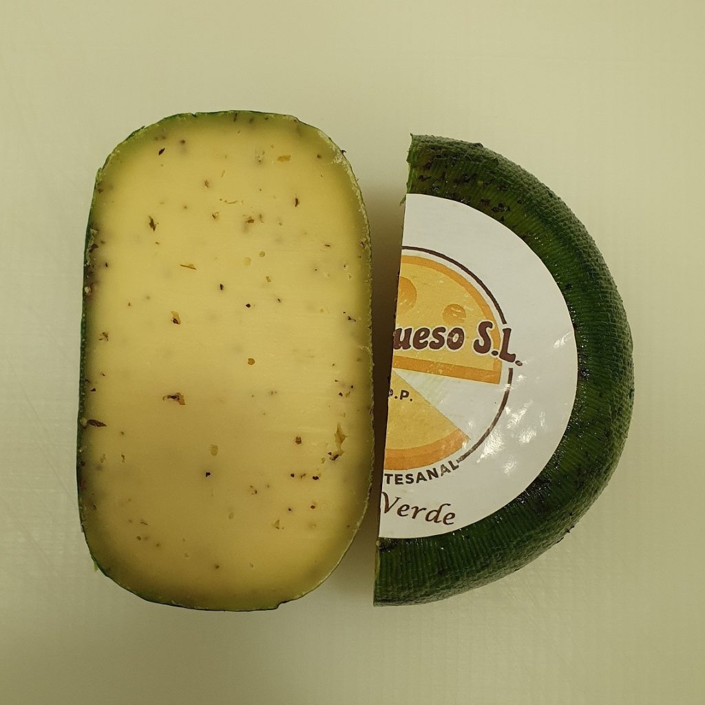 Craxi queso pesto verde de leche cruda de vaca, queso Gouda de granja holandés 48+