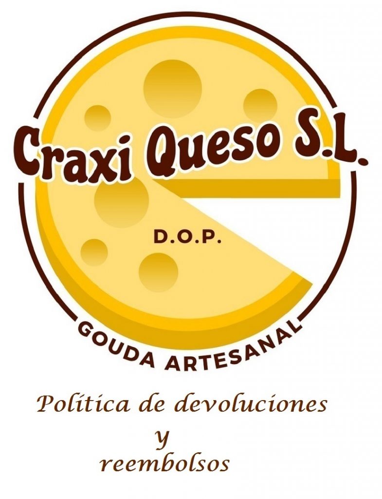 Política de reembolso y devoluciones del queso Craxi Gouda