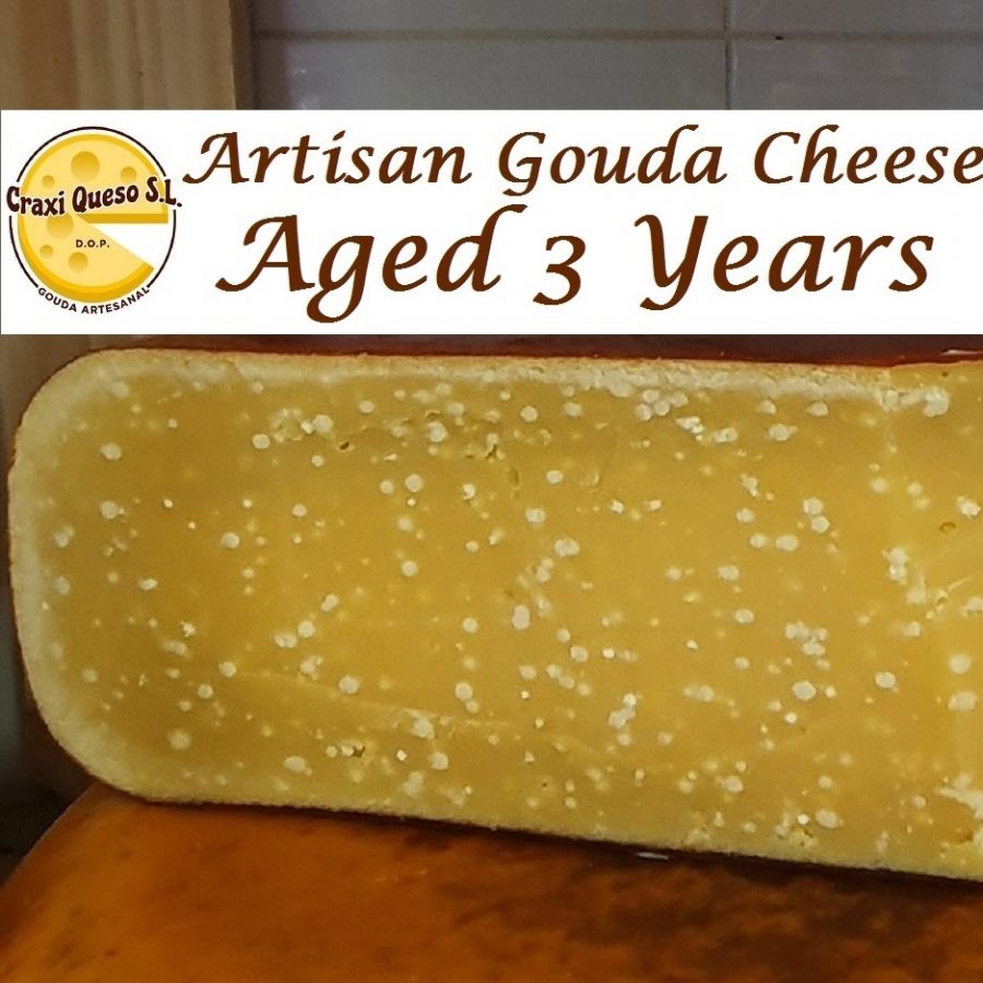 Extra matured artisan cheese. Old Gouda cheese aged for 3 years