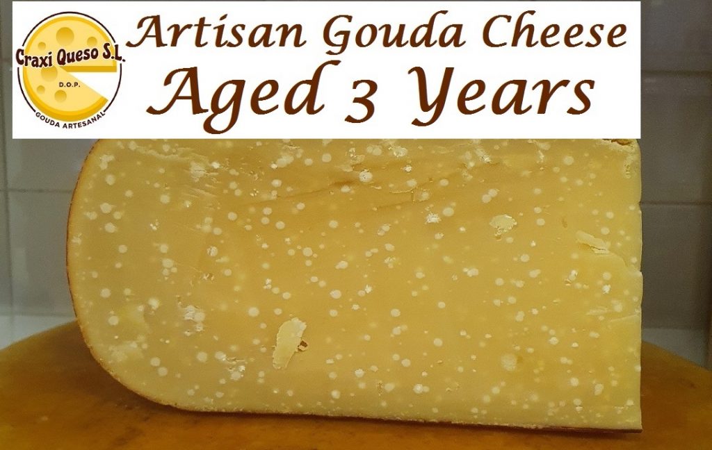 Craxi Gouda Old, for sale in Spain. Artisanal Dutch cheese made from raw cow's milk