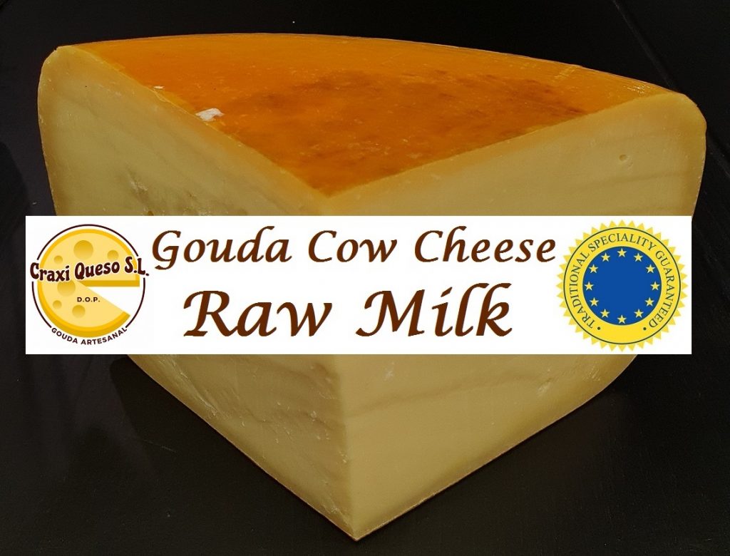 Cow milk cheese: Craxi premium Dutch cheese from cow's milk in Spain. Artisanal Gouda cheeses from raw cow's milk