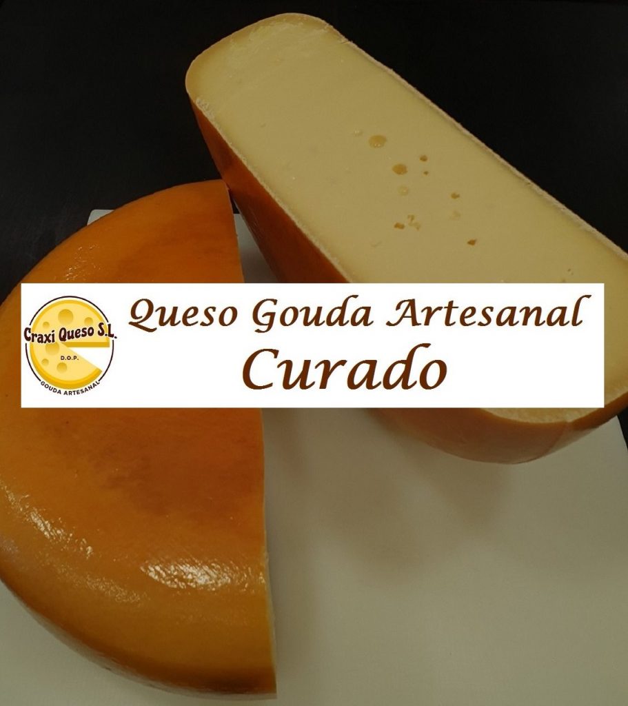 Queso curado tiempo de curación: 4, 6 y 8 meses. Quesos de vaca