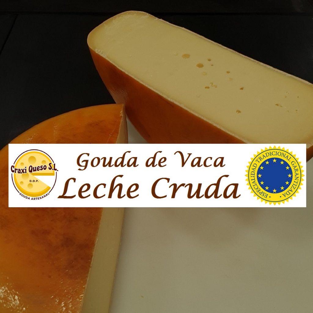 Queso de vaca holandés Craxi de primera calidad a la venta en España. Quesos de vaca semicurados, curados y viejos, elaborados exclusivamente con leche cruda de vaca