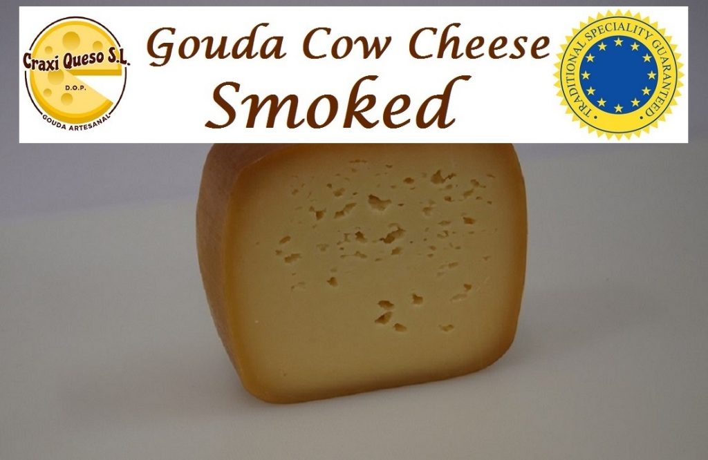 Craxi smoked cow's milk Gouda cheese made with 100% raw milk